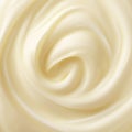 Soft cream swirl background. 3d.