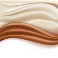 Soft creamy milky waves Royalty Free Stock Photo