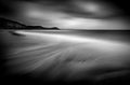 Soft Curve on Beach, Pentewan Sands, South Cornwall Royalty Free Stock Photo