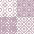 Soft different seamless patterns.
