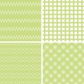 Soft different vector seamless patterns.