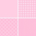 Soft different vector seamless patterns.
