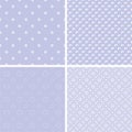 Soft different vector seamless patterns.