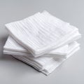 Soft disposable microfiber cleaning cloth on clean white background Royalty Free Stock Photo