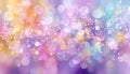 Soft and Dreamy Pastel Gradient Background with Beautiful Abstract Bokeh Circles for Celebrations Royalty Free Stock Photo