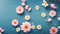 Soft dreamy sweet flower for love romance isolated background Royalty Free Stock Photo