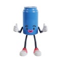 soft drink cans character give double thumbs up