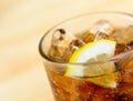 Soft drink soda with lemon Royalty Free Stock Photo