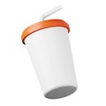 Soft drink take away coke high quality 3D render illustration for cafe menu and restaurant delivery apps.