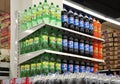 Soft Drinks And Beverages In Supermarket