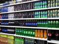 Soft Drinks And Beverages In Supermarket