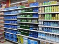 Soft Drinks And Beverages In Supermarket