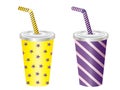 Soft Drinks Cup Vector Illustrations