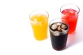 Soft drinks for summer isolated