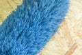 Soft duster hairs blue Royalty Free Stock Photo