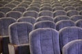 Soft empty chairs in the auditorium Royalty Free Stock Photo