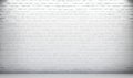 Soft Ethereal Dreamy White Brick Wall Panorama for Web and Print.