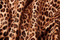 soft, faux animal print textile in close view