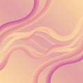 Soft, flowing abstract pattern featuring gradient hues of pink and peach. Curved, ribbo Royalty Free Stock Photo