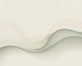 Soft flowing abstract waves composed of thin golden and sage green lines layered over a pale cream gradient background creating a Royalty Free Stock Photo