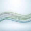 Soft flowing waves of light green and blue gradient on a light background Royalty Free Stock Photo
