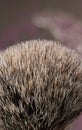 Soft and fluffy badger hair shaving brush. Royalty Free Stock Photo