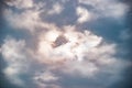 Soft, fluffy and colorful cloud formation Royalty Free Stock Photo