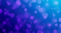 Blurry Purple and Blue Bokeh Lights on a Gradient Background Royalty Free Stock Photo