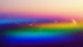 Soft Focus Rainbow Gradient with Subtle Light Streaks and Hazy Horizon Effect abstract background Royalty Free Stock Photo