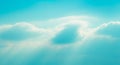 Soft Focus Abstract Background of Teal Sky with Wispy White Clouds and Sun Rays image photo Royalty Free Stock Photo