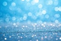 Abstract Blue bokeh defocus glitter blur background Royalty Free Stock Photo