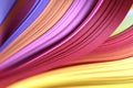 Soft focus Abstract gradient color wave curl strip paper horizontal background Royalty Free Stock Photo