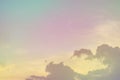 Soft focus, abstract texture pattern colorful sky and clouds naturally, bright colors with gradients of beautiful pastel shades Royalty Free Stock Photo