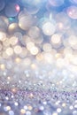 Subtle white sparkles in a soft-focus setting. Modern blurred bokeh background with soft details with bright and brilliant colors Royalty Free Stock Photo