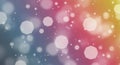 Soft focus bokeh background with colorful pastel gradient and glowing light particles Royalty Free Stock Photo