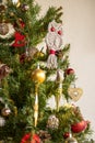 Soft focus on brances of christmas tree