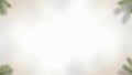 Soft Focus Christmas Border with Pine Sprigs and Shadows Royalty Free Stock Photo