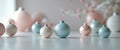 Soft focus pastel decorative objects home decor. Royalty Free Stock Photo