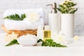 soft focus. Spa beauty massage health wellness. Spa Thai therapy treatment aromatherapy for body woman Royalty Free Stock Photo