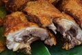 Soft focus of Trang Moo Yang, Roast Pork in Trang, Thailand