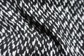 Soft folds on black and white rayon fabric Royalty Free Stock Photo