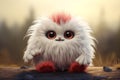 Soft Fuzzy cute beasty. Generate Ai Royalty Free Stock Photo