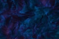 Soft and gentle dark blue and violet feathers boa background Royalty Free Stock Photo