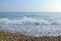 Soft gentle wave on the Black sea