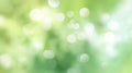The soft glow of bokeh lights creating a serene green background. AI generated image Royalty Free Stock Photo