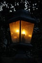 The soft glow of an old lamp Royalty Free Stock Photo