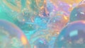 Soft, glowing bubbles and smooth liquid shapes in pastel rainbow colors Royalty Free Stock Photo