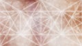 Soft glowing rose gold sacred geometry background, abstract