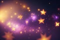 Soft glowing stars wallpaper contrast. ai generative