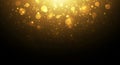 Soft Golden Bokeh Glow Abstract Background Royalty Free Stock Photo
